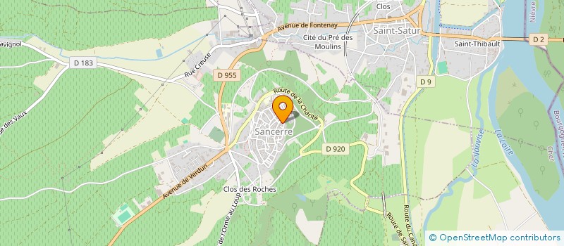 localisation de l'entreprise MONSIEUR YVES MARTIN  SANCERRE