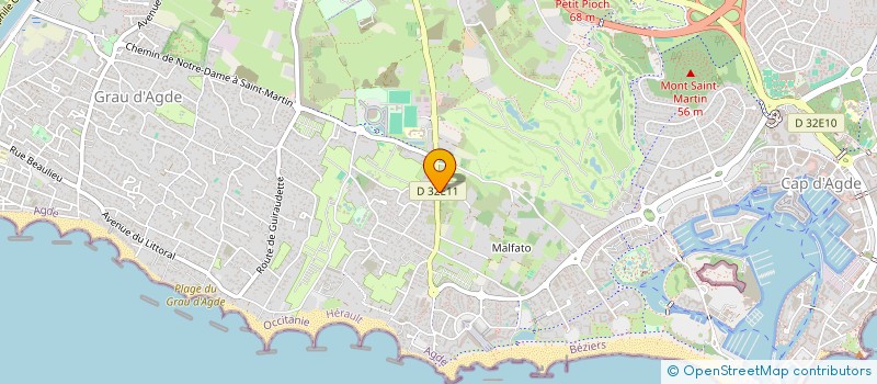 localisation de l'entreprise MONSIEUR YVES MARTIN  AGDE