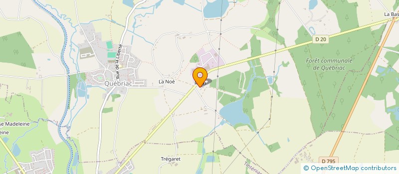 localisation de l'entreprise MONSIEUR YVES MASSE  QUEBRIAC