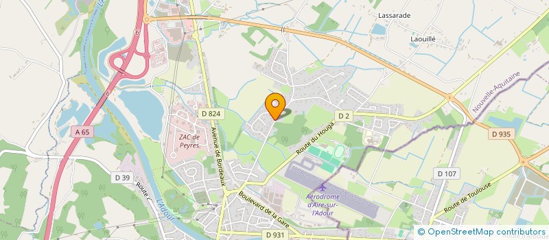 localisation de l'entreprise MONSIEUR YVES MASSENET  AIRE-SUR-L'ADOUR