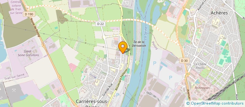 localisation de l'entreprise MONSIEUR YVES-MATHIEU MOUNDOUNGA BOULE  CARRIERES-SOUS-POISSY