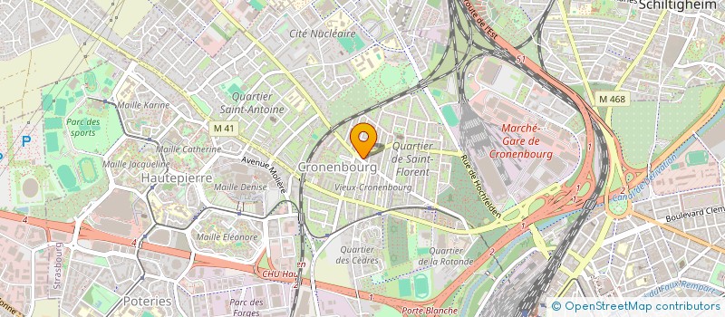 localisation de l'entreprise MONSIEUR YVES MATHIS à STRASBOURG