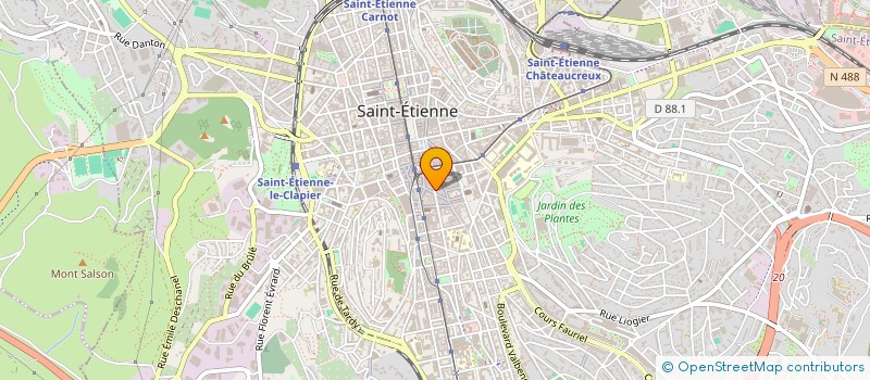 localisation de l'entreprise MONSIEUR YVES MATHOUD  SAINT-ETIENNE