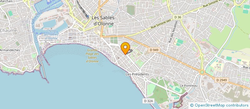 localisation de l'entreprise MONSIEUR YVES MAURICE à LES SABLES D'OLONNE