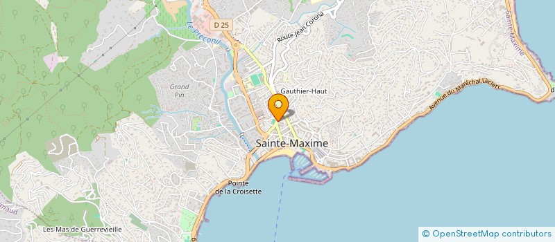 localisation de l'entreprise MONSIEUR YVES MAURO à SAINTE-MAXIME