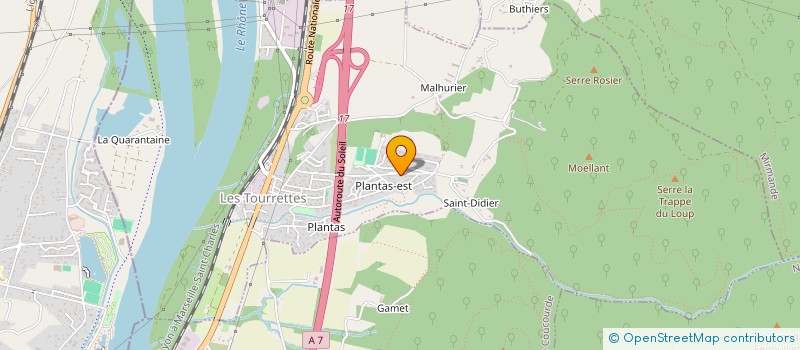 localisation de l'entreprise MONSIEUR YVES MAUSSION  LES TOURRETTES