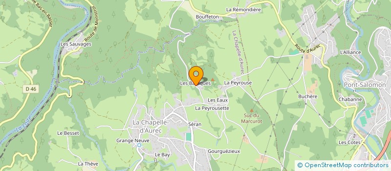 localisation de l'entreprise MONSIEUR YVES MEASSON  LA CHAPELLE D AUREC