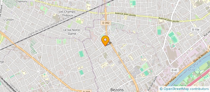 localisation de l'entreprise MONSIEUR YVES MECHIN  BEZONS