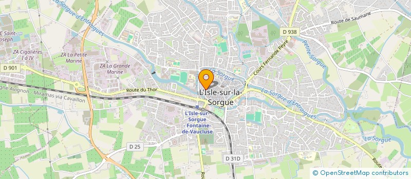 localisation de l'entreprise MONSIEUR YVES MEISSIREL  L'ISLE-SUR-LA-SORGUE