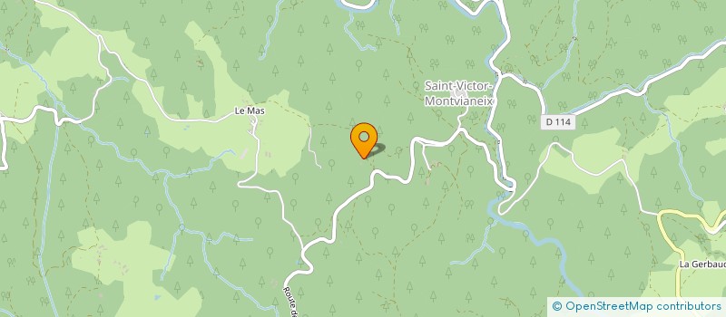 localisation de l'entreprise MONSIEUR YVES MERAT  SAINT-VICTOR-MONTVIANEIX