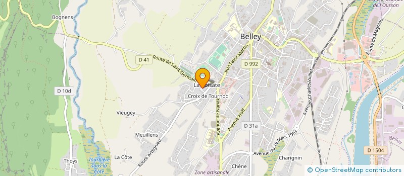 localisation de l'entreprise MONSIEUR YVES MERCIER à BELLEY