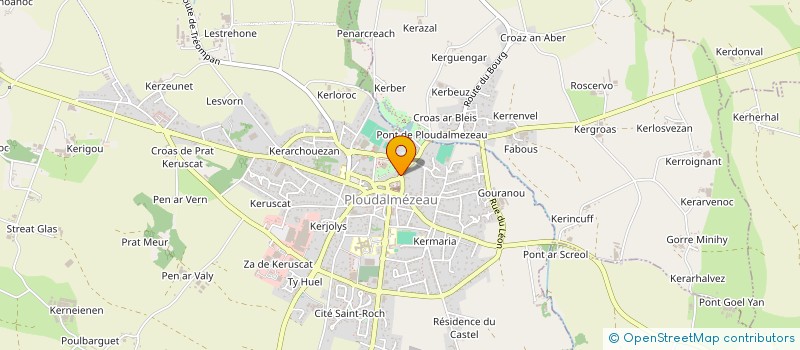 localisation de l'entreprise MONSIEUR YVES MERIEL-BUSSY  PLOUDALMEZEAU