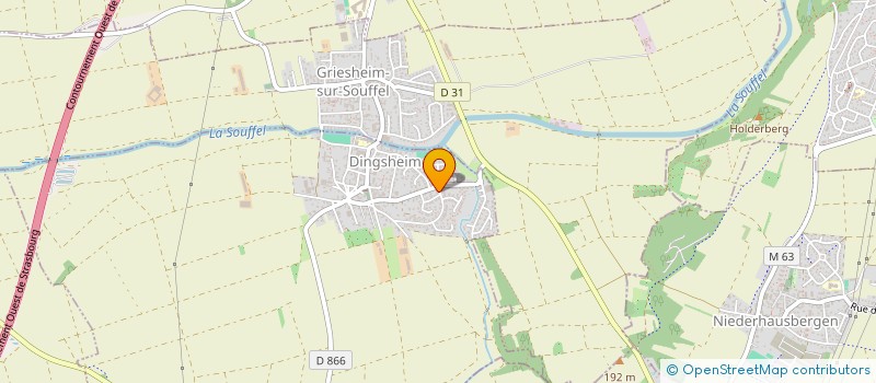 localisation de l'entreprise MONSIEUR YVES MERLE  DINGSHEIM