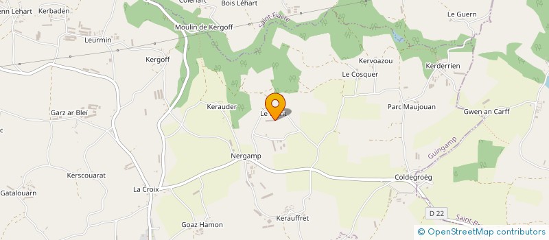 localisation de l'entreprise MONSIEUR YVES MERRIEN  SENVEN-LEHART
