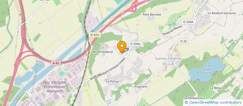 localisation de l'entreprise MONSIEUR YVES MESSIEZ-POCHE  CRUET