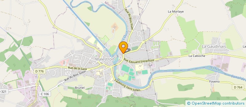 localisation de l'entreprise MONSIEUR YVES METAYER  MALESTROIT