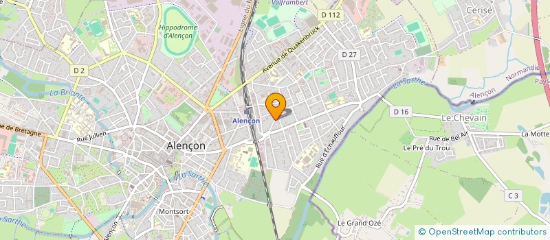 localisation de l'entreprise MONSIEUR YVES MEUNIER à ALENCON