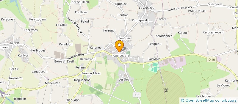 localisation de l'entreprise MONSIEUR YVES MEVEL  KERLOUAN