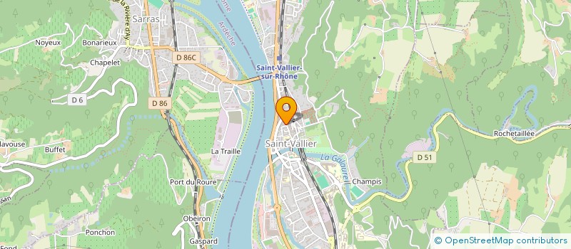 localisation de l'entreprise MONSIEUR YVES MEYNIER  SAINT-VALLIER