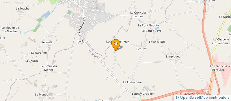 localisation de l'entreprise MONSIEUR YVES MICHEL  LOUDEAC