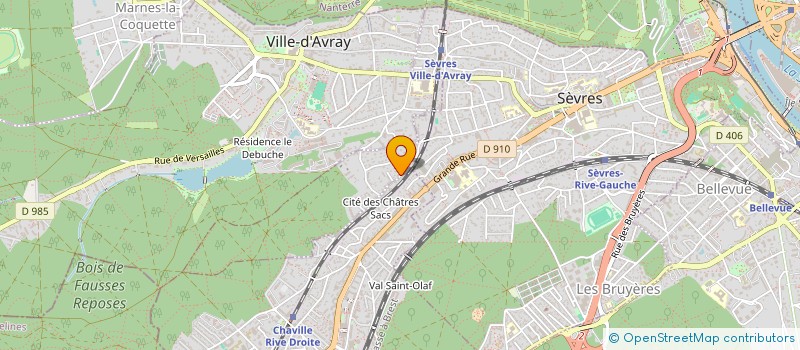 localisation de l'entreprise MONSIEUR YVES MICHEL à SEVRES