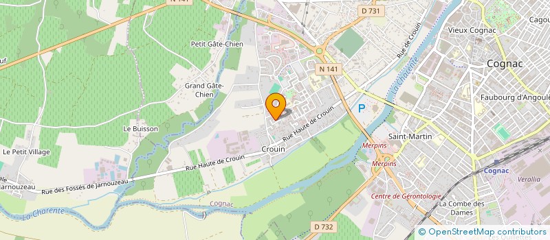 localisation de l'entreprise MONSIEUR YVES MICHELOT à COGNAC