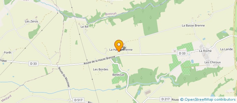 localisation de l'entreprise MONSIEUR YVES MILCENT  MEILLARD