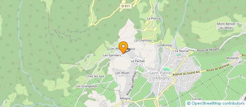 localisation de l'entreprise MONSIEUR YVES MILLON à SAINT PIERRE D'ALBIGNY