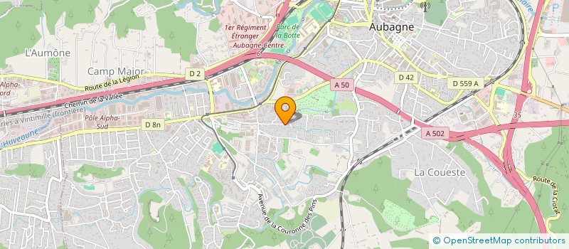 localisation de l'entreprise MONSIEUR YVES MIRAMONT à AUBAGNE