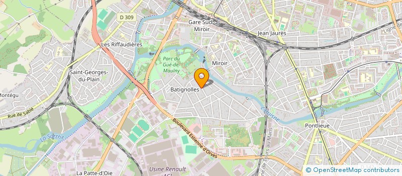 localisation de l'entreprise MONSIEUR YVES MOLTENI  LE MANS