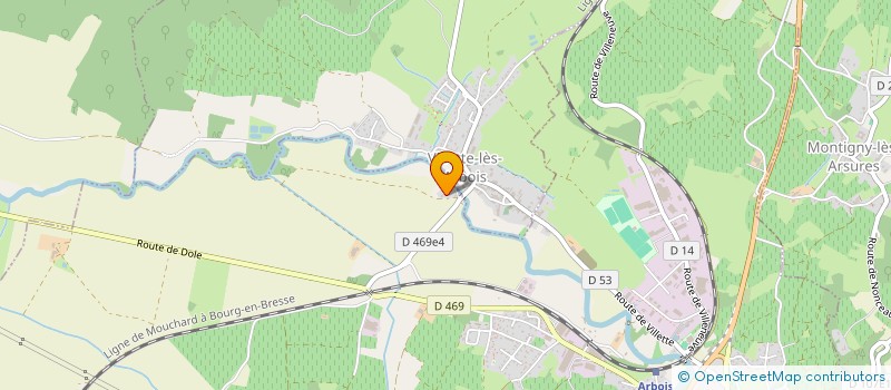 localisation de l'entreprise MONSIEUR YVES MONDAMEY  ARBOIS