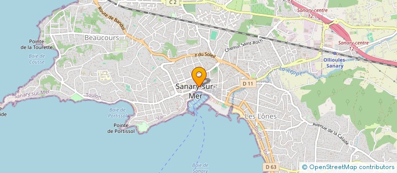 localisation de l'entreprise MONSIEUR YVES MONDY à SANARY-SUR-MER