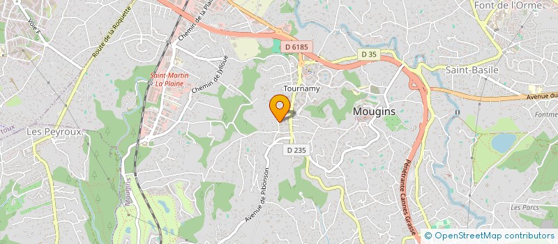 localisation de l'entreprise MONSIEUR YVES MOREAU à MOUGINS