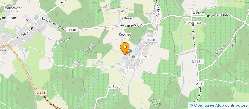 localisation de l'entreprise MONSIEUR YVES MOREAU  SAINT-LEON