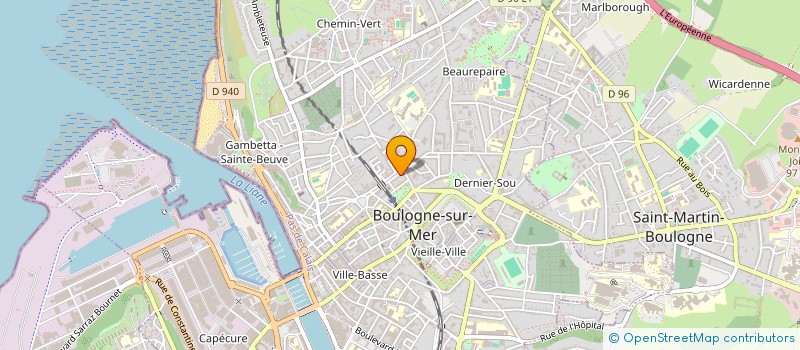 localisation de l'entreprise MONSIEUR YVES MOREL  BOULOGNE-SUR-MER