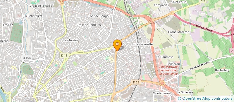 localisation de l'entreprise MONSIEUR YVES MORHAIN à BEZIERS