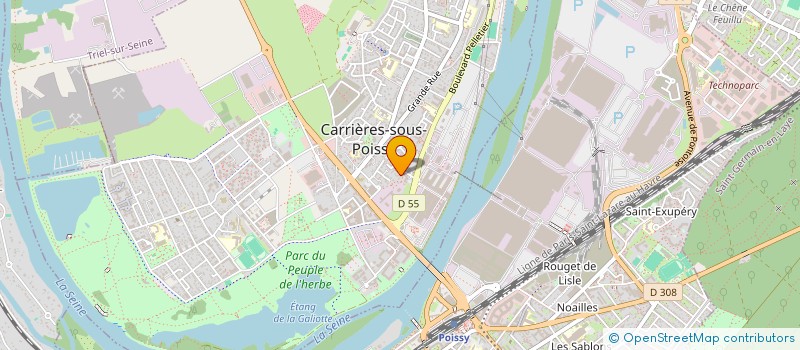 localisation de l'entreprise MONSIEUR YVES MOTARD  CARRIERES-SOUS-POISSY