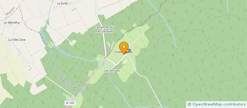 localisation de l'entreprise MONSIEUR YVES MOUNIER  PAIMPONT