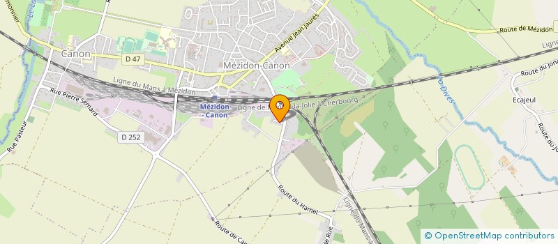 localisation de l'entreprise MONSIEUR YVES MOUSSAY  MEZIDON VALLEE D'AUGE