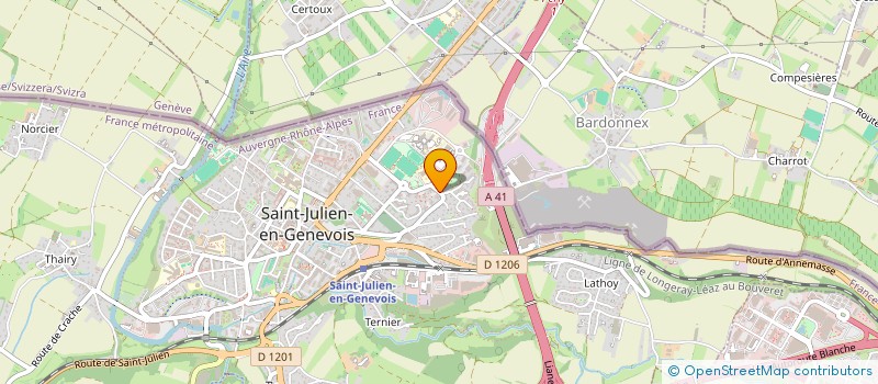 localisation de l'entreprise MONSIEUR YVES MWAMBA  SAINT-JULIEN-EN-GENEVOIS