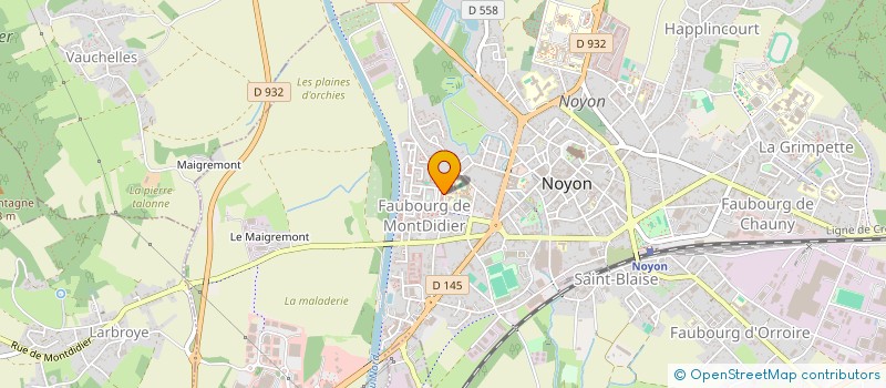 localisation de l'entreprise MONSIEUR YVES NAGY  NOYON