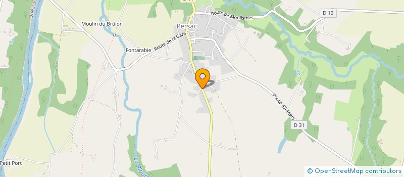 localisation de l'entreprise MONSIEUR YVES NAUD  PERSAC