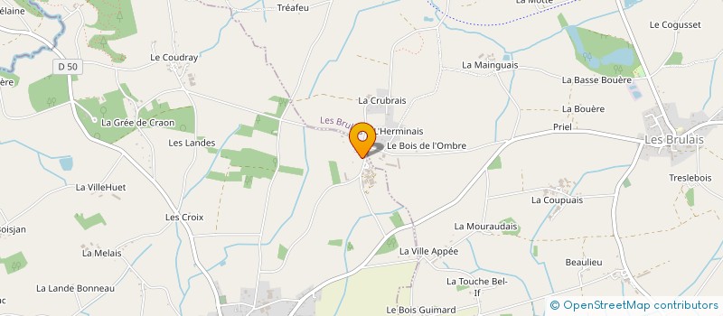 localisation de l'entreprise MONSIEUR YVES NICOLAS  LES BRULAIS