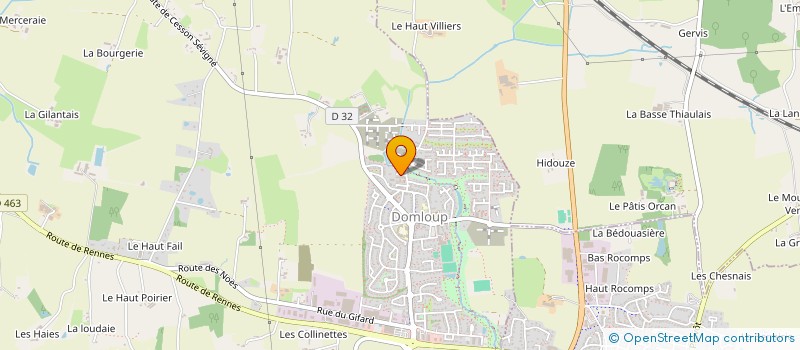 localisation de l'entreprise MONSIEUR YVES NOBILET  DOMLOUP