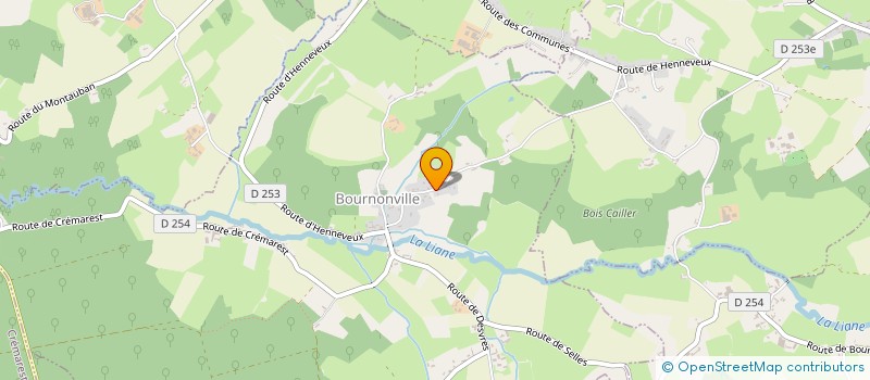 localisation de l'entreprise MONSIEUR YVES NOEL  BOURNONVILLE
