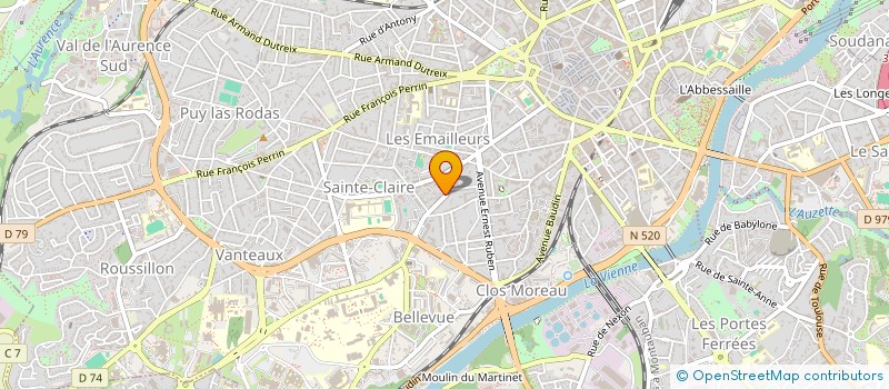 localisation de l'entreprise MONSIEUR YVES NOUAILLE à LIMOGES