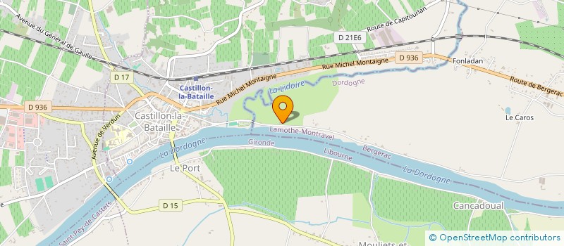 localisation de l'entreprise MONSIEUR YVES NOUVEL  LAMOTHE-MONTRAVEL