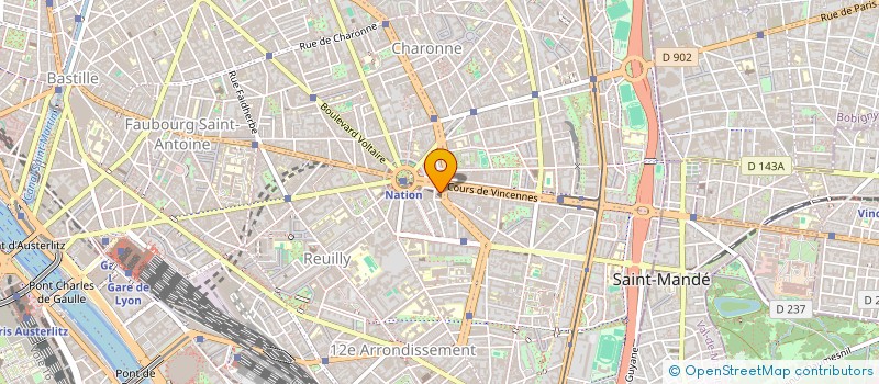 localisation de l'entreprise MONSIEUR YVES NYA NGASSAM  PARIS