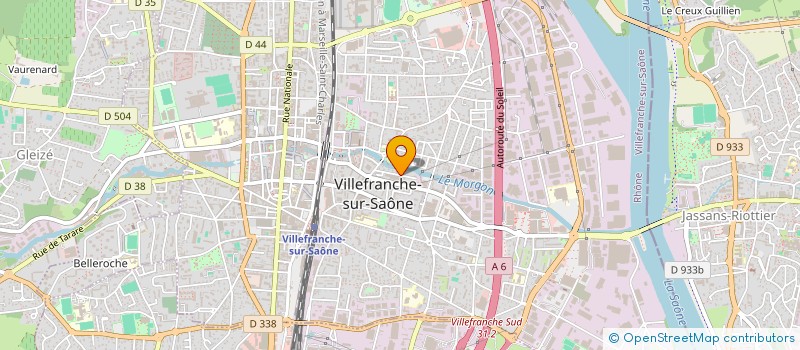 localisation de l'entreprise MONSIEUR YVES OBROU  VILLEFRANCHE