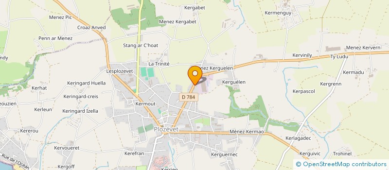 localisation de l'entreprise MONSIEUR YVES OBRY à PLOZEVET